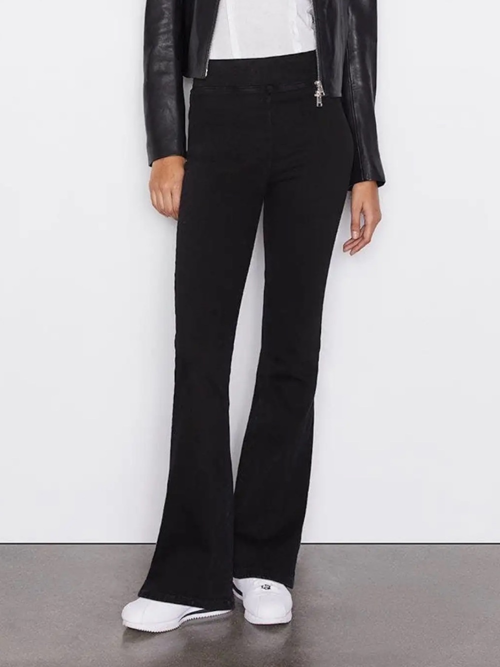 Frame Denim Jet-Set Wide-Leg Flare Jeans